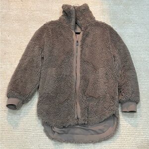 Varley Norfolk Jacket Teddy Fleece, XS, very good condition. Greige color